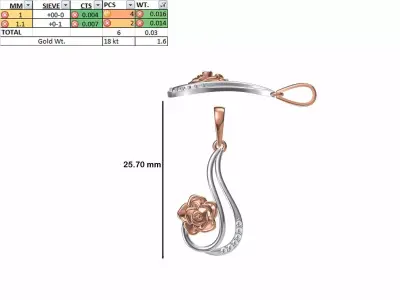 Light Weight Pendant STL OBJ FBX JCD Details 3D print model 6