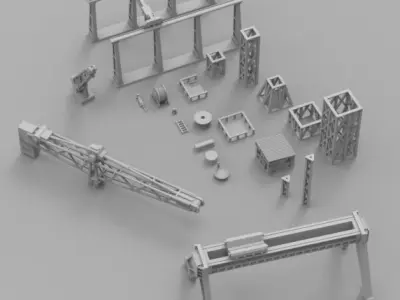 Infrastructure and Objectives Pack 03 3D print model