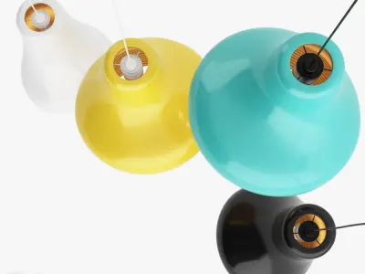 Samba pendant lamp by Hive 3D model