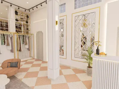 3D Wedding  Shop Interior 3D model
