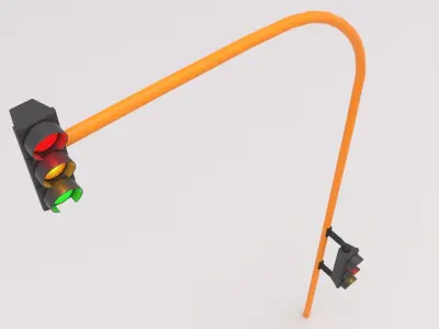 Traffic Light 03 3D model