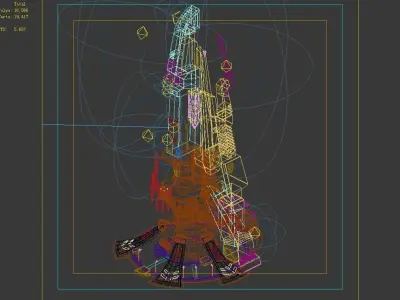 Mechanical Building - Occupy Tower 02 3D model