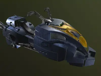 Lawmaster Motorbike Judge Dredd 3D model