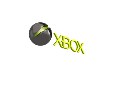 Xbox 2005 Logo v1 003 Free low-poly 3D model