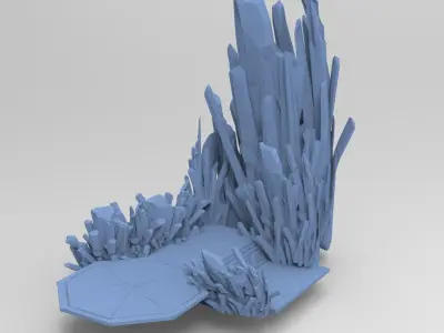 Ice crystal Walkways 1 3D model