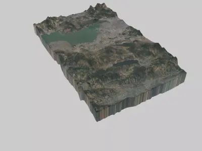 Kunming City Low-poly 3D model
