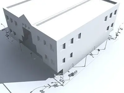 Low Poly Block 04 Low-poly 3D model