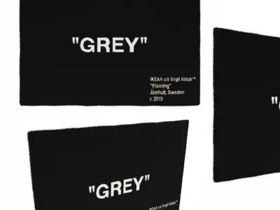 Virgil Abloh x IKEA MARKERAD Collection Set 3D Model Pack