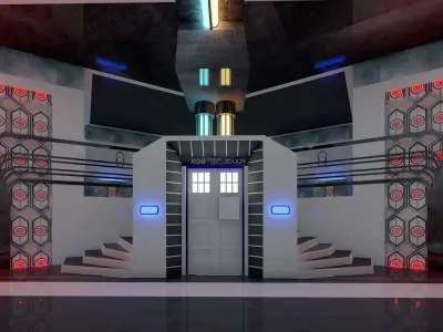 Sci-Fi Interior 3D model buy