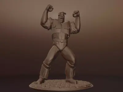 T HAWK - STREET FIGHTER 3D print model