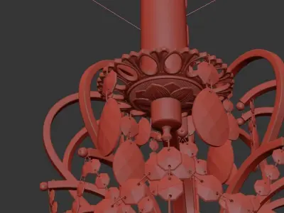 Chandelier Pisani E 1 1 10 601 G 3D model purchase