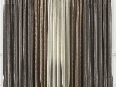 Curtain Set 27C 3D model