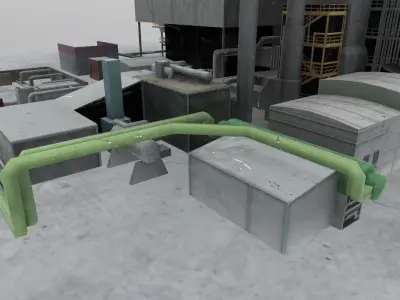 LIMC Factory Low-poly 3D model