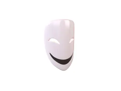 Anime Cosplay Mask v1 001 Low-poly 3D model