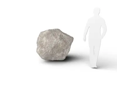 Rock M06A Low-poly 3D model