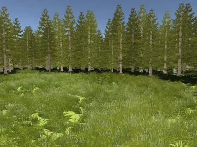 Foliage fern Free low-poly 3D model