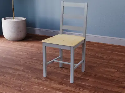 Dineing table chair set 3D model