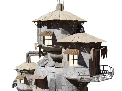 Sci-Fi Hause 3D model