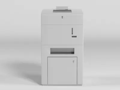 Bank Coin Counter Machine 3D model