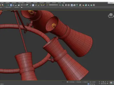 VEGA chandelier Low-poly 3D model