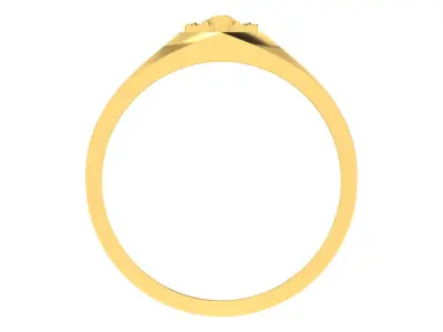 Light Weight Gold Diamond Rings-ZA RN 842 3D print model