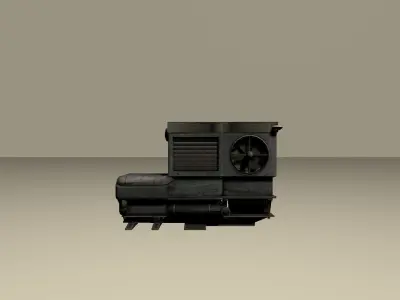 Aircons city assets for game Low-poly 3D model