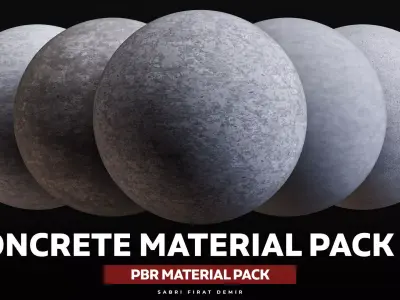 Concrete PBR Material Pack Vol 01 Texture
