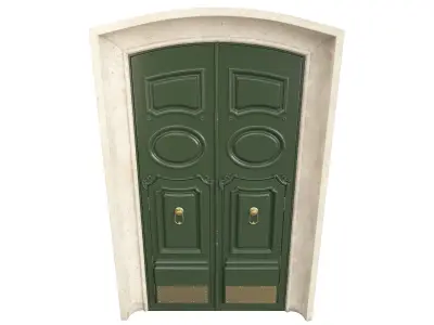 Entrance classic door 88 3D model