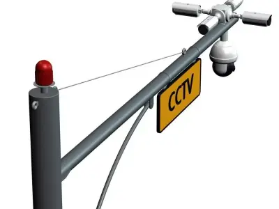 CCTV POLE 3D model