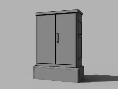 Parisian Urban Street Props Pack Low-poly 3D model