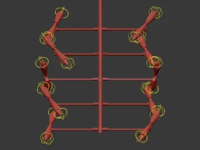 Hank chandelier 3D model