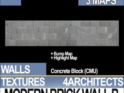 Modern Brick Wall B Texture