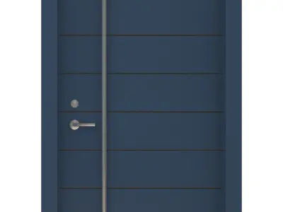 Door Collection-002 Blue 3D model
