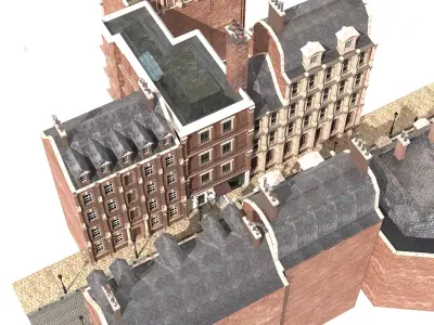 221b Baker Street Consulting Room - London 3D model