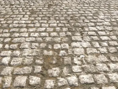 Cobblestone Road 3 Texture PBR Texture