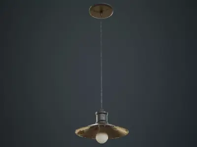 Hanging Lamp 4C Low-poly 3D model