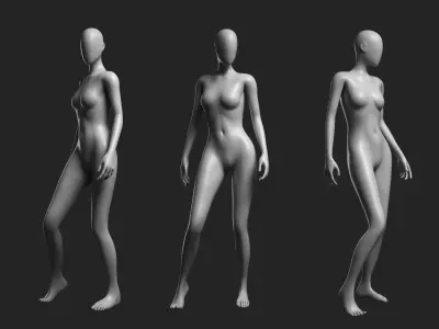 Animated Female Mesh 14 poses v3 