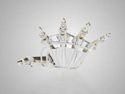 Hand Bones with Ligaments Low-poly 3D model