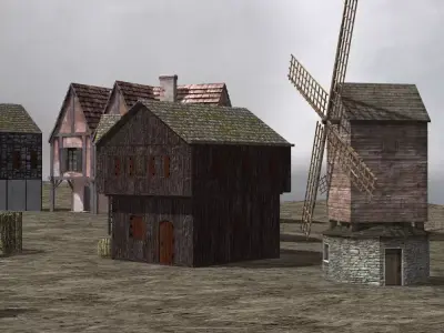 Medieval Village 3D model