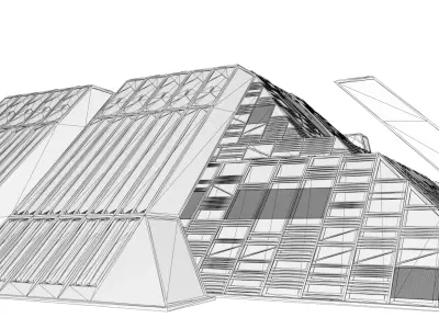 Tyrell Corporation Headquarters Low-poly 3D model