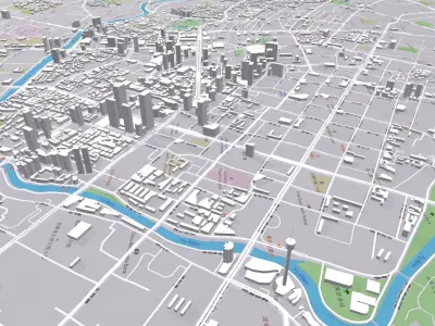 Cityscape  Chengdu China 3D model