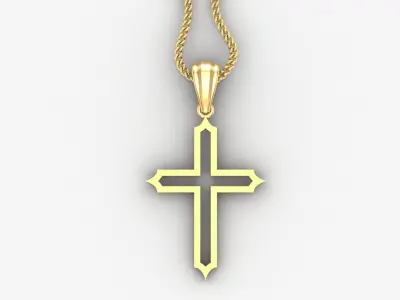 Cross Light Gold 4CP030 3DM STL 3D print model