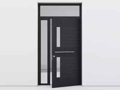 Aluminium door 191 3D model