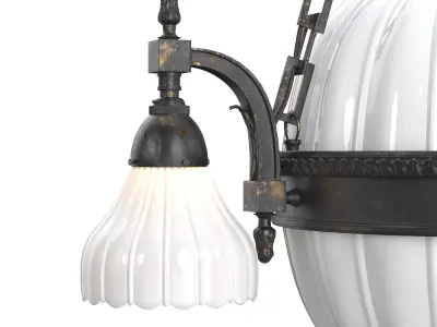 Moonstone Chandelier by Jefferson and Co England Circa 1910 3D model