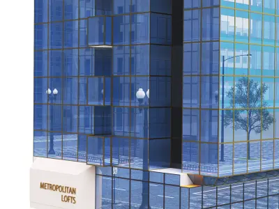 Building 5827 Sunset Blvd  Los Angeles 3D model