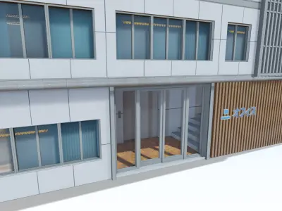 Japan Office Aichi Low-poly 3D model