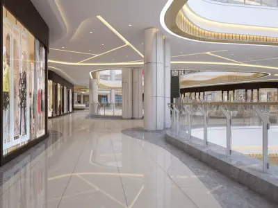 Modern Shopping Mall 03 3D model