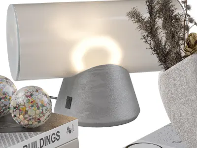 Decorative set with Table lamp 3D model purchase