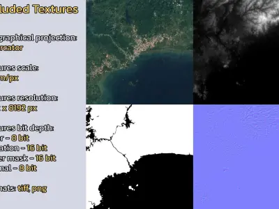 Panama City Panama City Landscape 3D Model 3D model