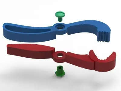 No Touch to Door Handle and Faucet 3D print model